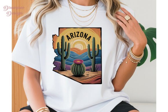 Arizona Desert Cactus Sublimation Design: A Southwestern Visual Anchor