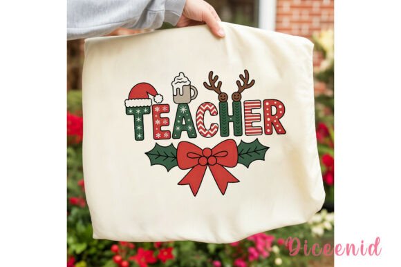 Celebrate Educators with Christmas Teacher Sublimation Design