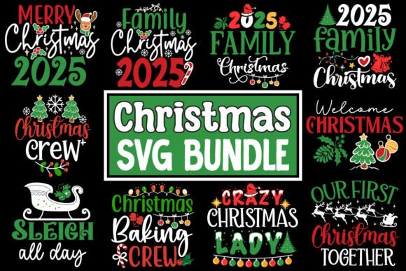 Christmas SVG Design Bundle: Festive Graphics for Every Project