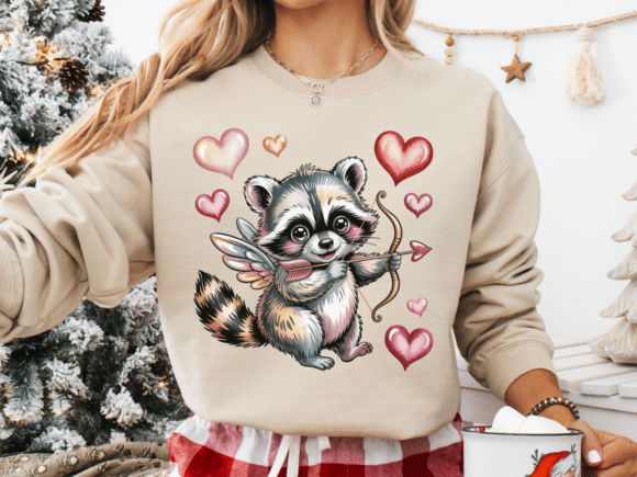 Cupid Raccoon PNG: Whimsical Valentine Graphics for Creative Projects