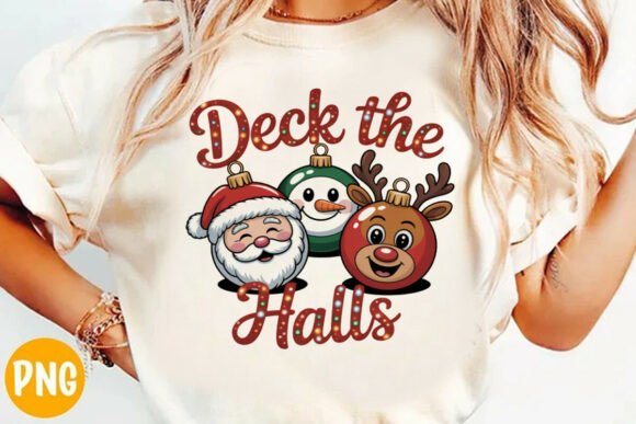 Deck the Halls T-Shirt Design for Festive Creations