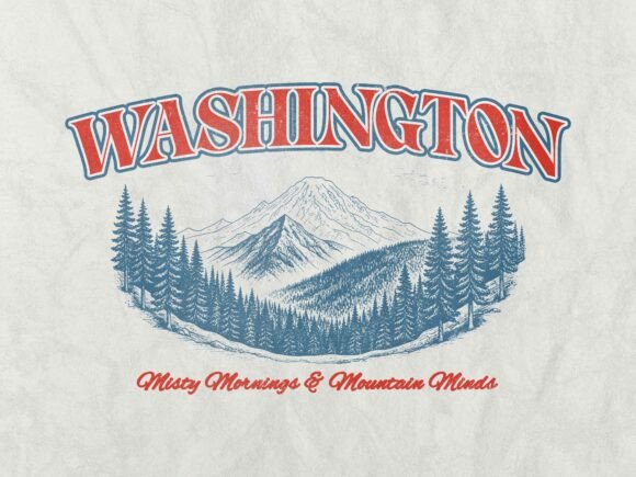 Washington Vintage Retro: A Design Asset Built for Modern Merch